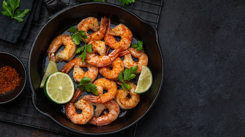 roasted shrimp in bowl