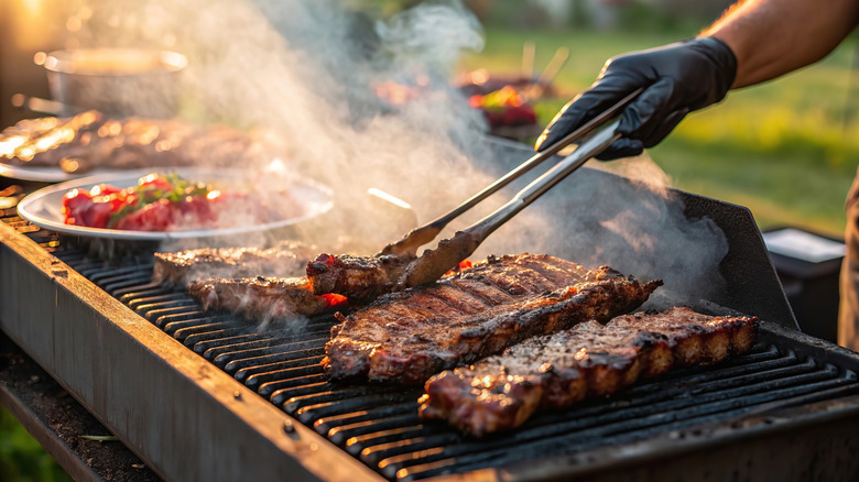 Backyard BBQ with juicy grilled meats