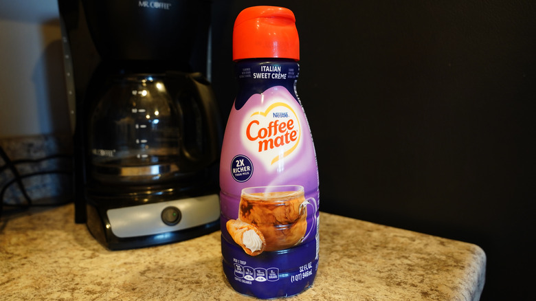 Bottle of Coffee Mate Italian Sweet Cream creamer
