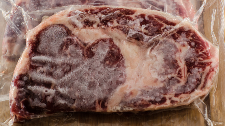 frozen steak
