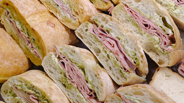 Deli meat sandwiches