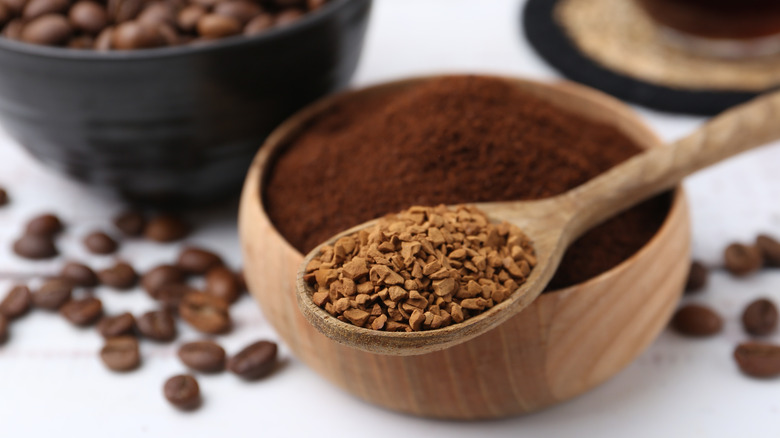 A selection of different types of coffee.
