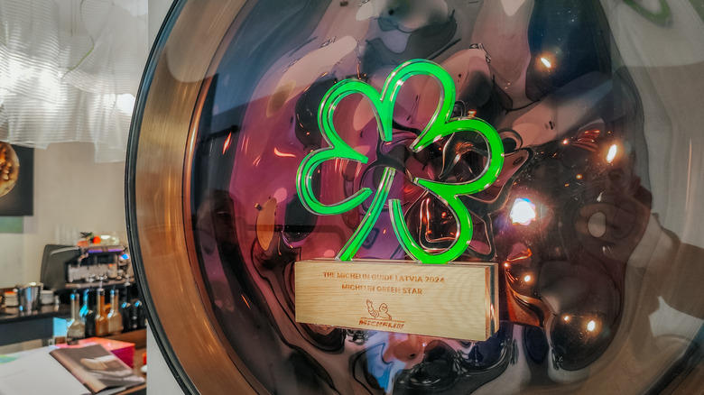 A Michelin Green Star award