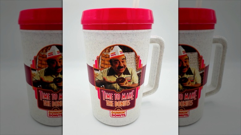 Fred the Baker on Dunkin' thermos