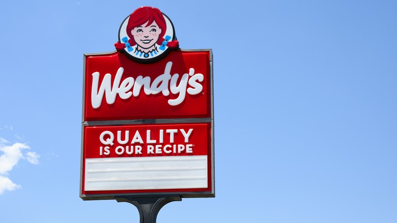 Wendy's quality is our recipe sign