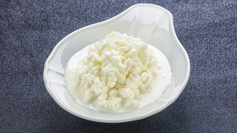 Bowl of cottage cheese