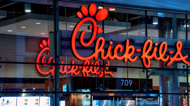 Chick-fil-a sign