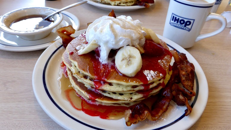Stack of IHOP pancakes