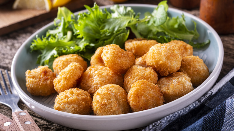 fried scallops on a dish