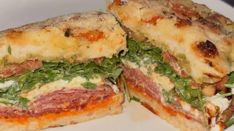 An image of the viral Trader Joe's Italian sandwitch.