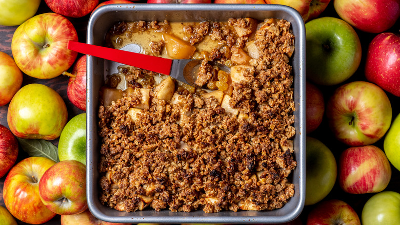 Apple crisp using instant oatmeal best sale
