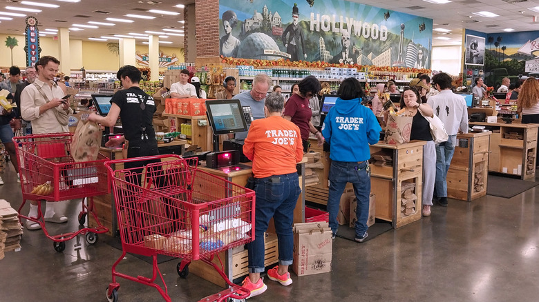 The checkout of a Los Angeles, California Trader Joe's location