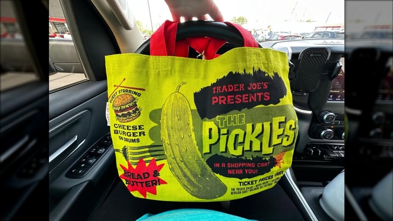 The Trader Joe's Pickles canvas tote bag