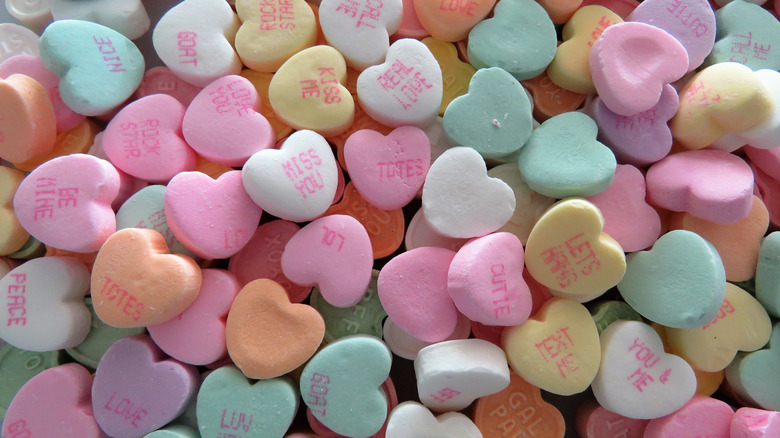 heart shaped candies