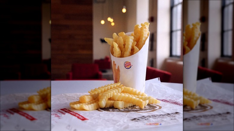 Burger King's Satisfries on a table