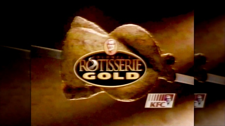 Still from an ad for KFC's Rotisserie Gold Chicken