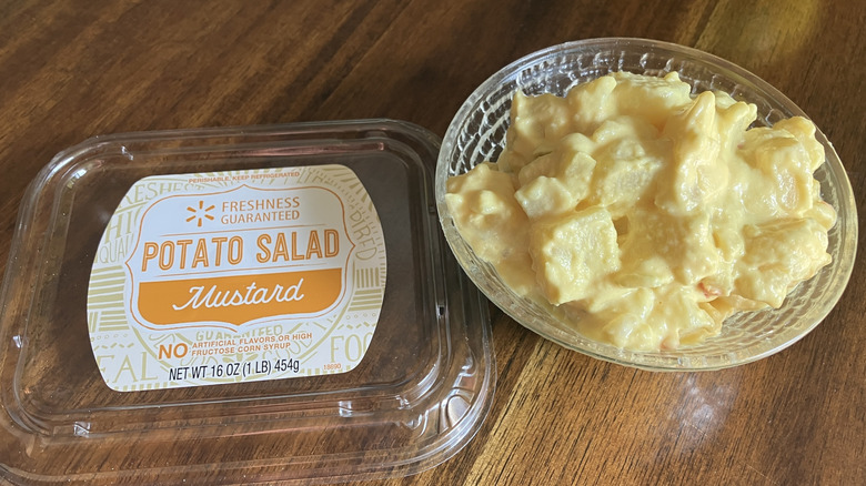 A bowl of Freshness Guaranteed Mustard Potato Salad