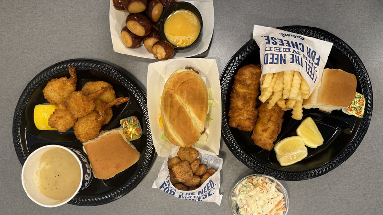 All Culver's seafood items with sides