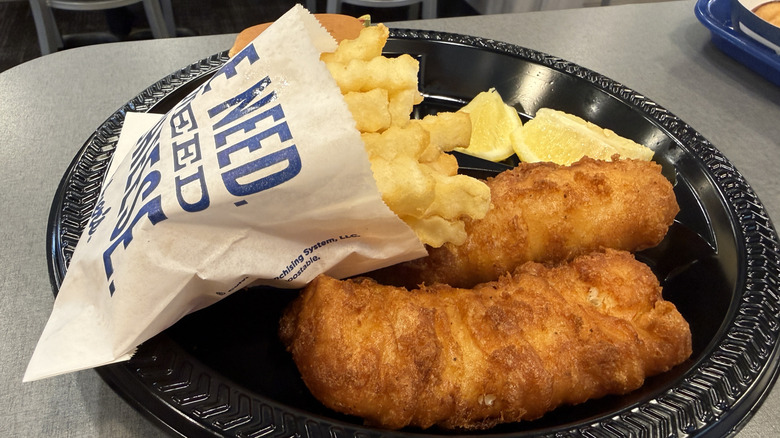 Culver's cod dinner with fries