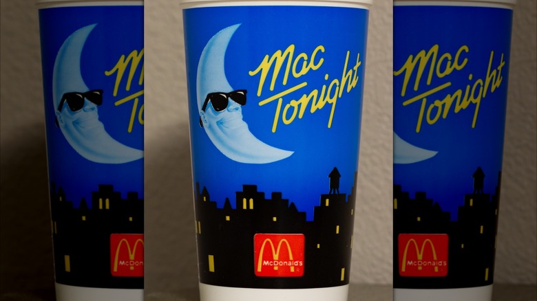 McDonalds "Mac Tonight" plastic cup from the '80s