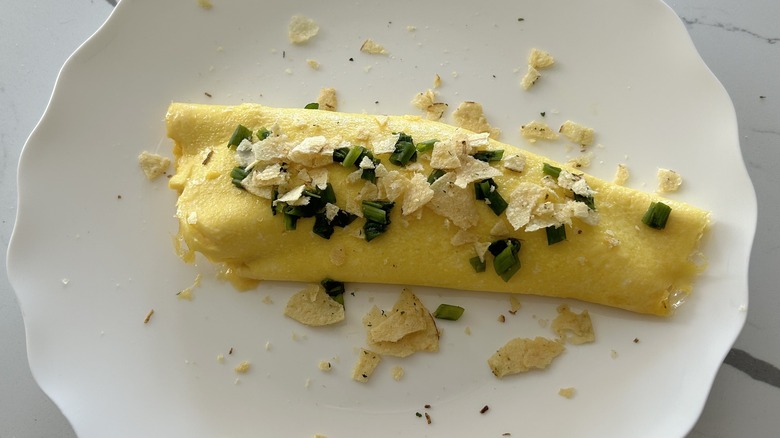 Omelet on a plate