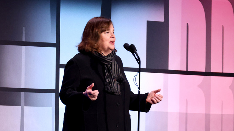 Ina Garten at a speaking event