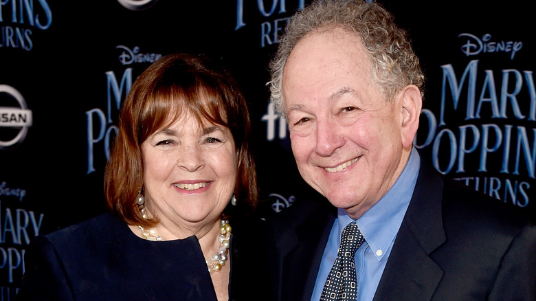 Ina Garten and Jeffrey Garten standing close and smiling