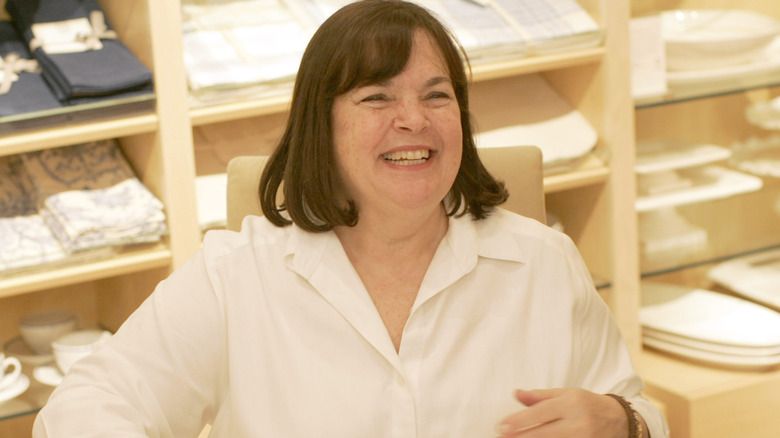 Ina Garten smiling in a Williams Sonoma store