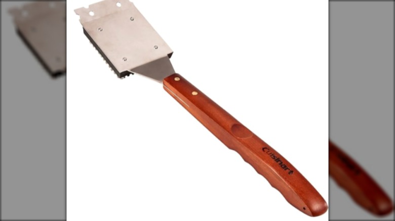 Recalled grill brush with "Cuisinart" stamped on the handle