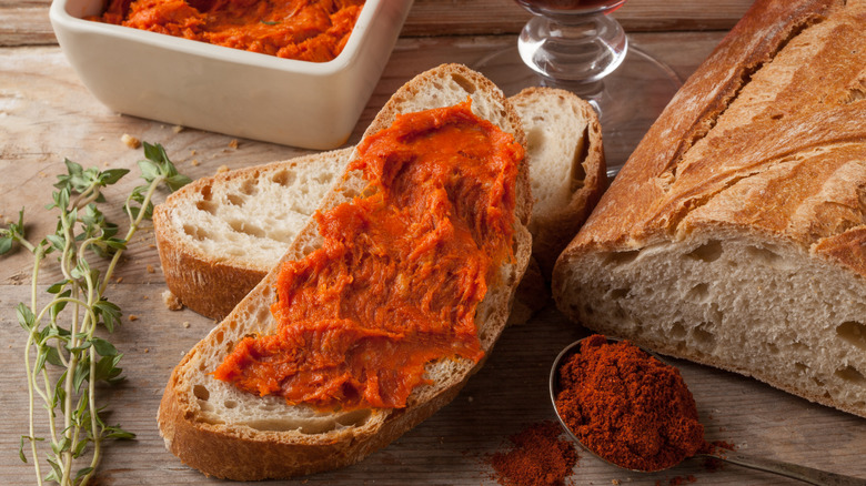 'Nduja spread on bread