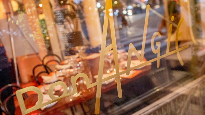 Don Angie window sign