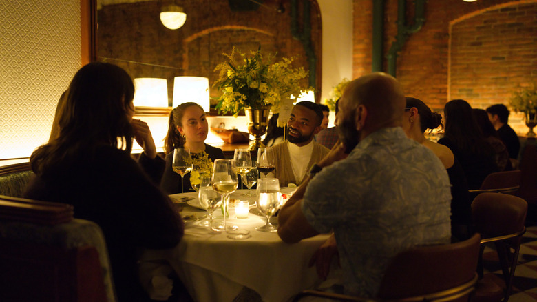 crowded interior at Torrisi