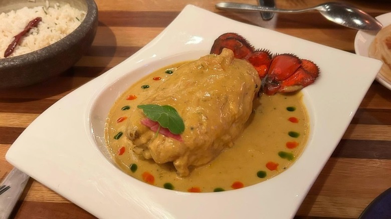 close-up of lobster dish at Semma