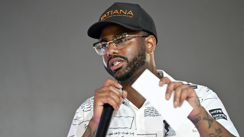 Chef Kwame Onwuachi with a Tatiana hat on