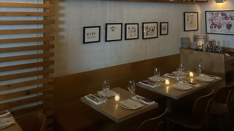 interior of The Four Horsemen dining room