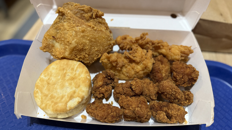Jollibee Fried Chicken, Chicken Tenders, and Chicken Nuggets