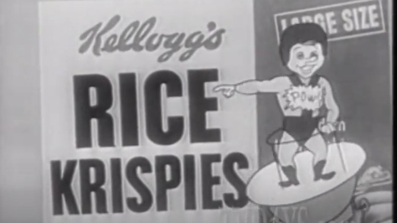 A screenshot from a commercial with Pow, the fourth Rice Krispie elf.
