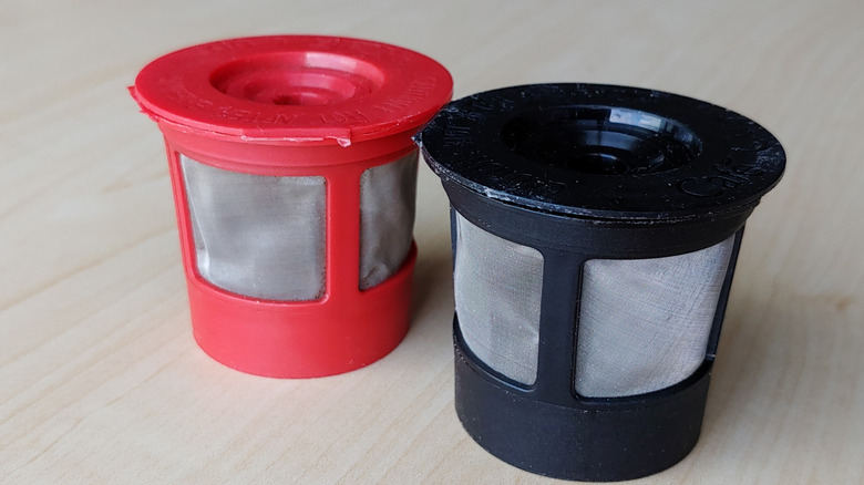 Red and black reusable K-Cups