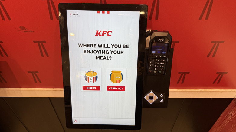 a KFC ordering kiosk