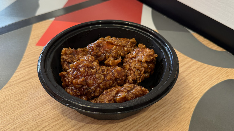 KFC Hot Wings covered in Original Honey BBQ Sauce
