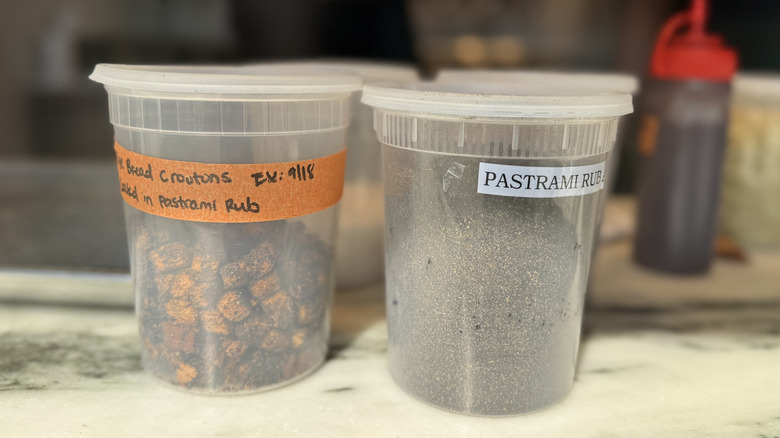 Pastrami dry rub in a canister