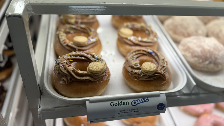 Krispy Kreme's Golden Oreo Doughnut