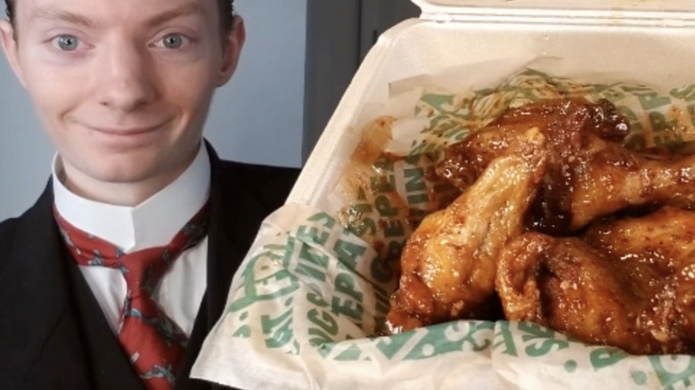 Orange Szechuan Wingstop chicken wings