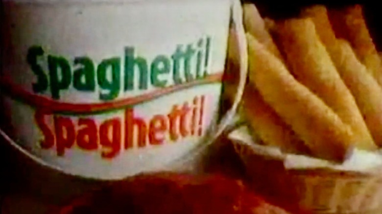 Little Caesars Big Bucket of spaghetti from 1990s