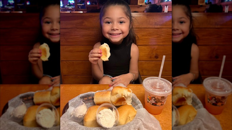 Young diner at Texas Roadhouse