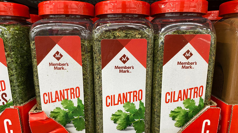 Member's Mark dried cilantro on display at Sam's Club