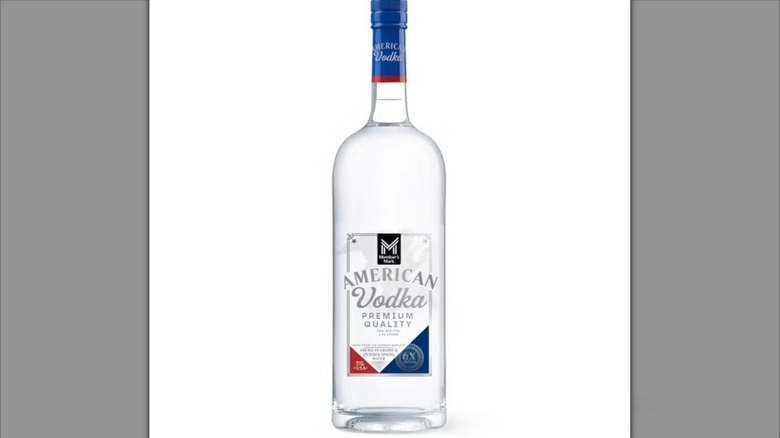 Member's Mark vodka bottle isolated on a white background