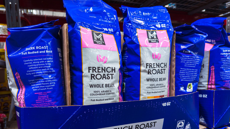 Member's Mark coffee displayed inside a Sam's Club store