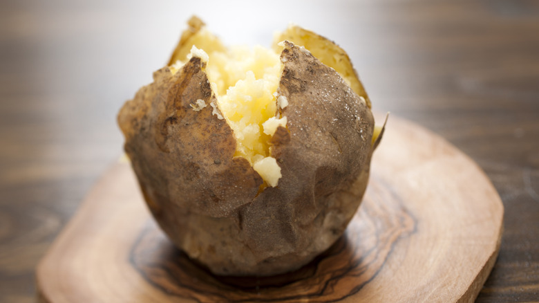 Plain baked potato