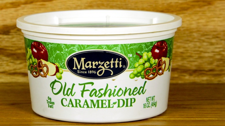 Package of Marzetti caramel dip